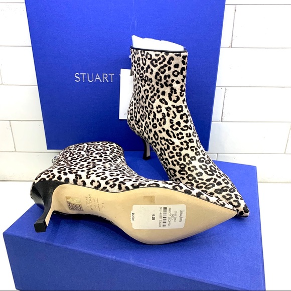NIB Stuart Weitzman cheetah print calf hair boots - Picture 2 of 15